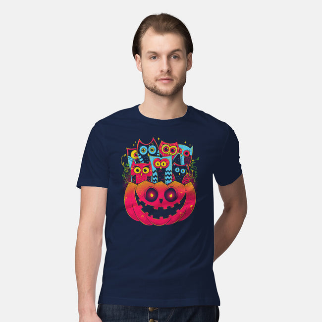 A Bowl Full Of Owls-Mens-Premium-Tee-GODZILLARGE