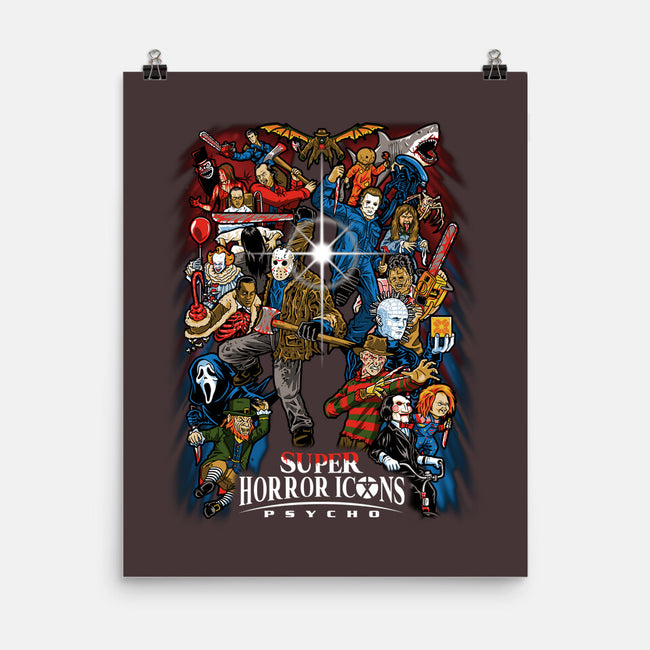 Super Horror Icons-None-Matte-Poster-PrimePremne