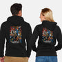 Super Horror Icons-Unisex-Zip-Up-Sweatshirt-PrimePremne