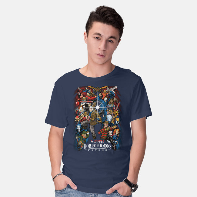 Super Horror Icons-Mens-Basic-Tee-PrimePremne