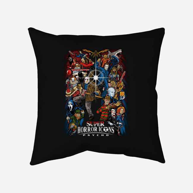 Super Horror Icons-None-Removable Cover w Insert-Throw Pillow-PrimePremne