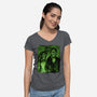 Netherworld Gothic-Womens-V-Neck-Tee-daobiwan