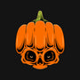 The Pumpkin Skull-None-Glossy-Sticker-Alundrart