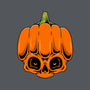 The Pumpkin Skull-None-Beach-Towel-Alundrart