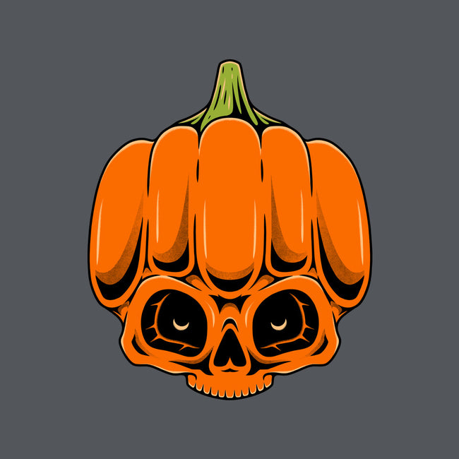 The Pumpkin Skull-None-Glossy-Sticker-Alundrart