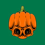 The Pumpkin Skull-None-Fleece-Blanket-Alundrart