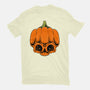 The Pumpkin Skull-Mens-Basic-Tee-Alundrart