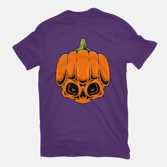 The Pumpkin Skull-Youth-Basic-Tee-Alundrart