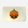 The Pumpkin Skull-None-Memory Foam-Bath Mat-Alundrart