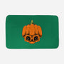 The Pumpkin Skull-None-Memory Foam-Bath Mat-Alundrart