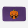 The Pumpkin Skull-None-Memory Foam-Bath Mat-Alundrart