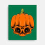 The Pumpkin Skull-None-Stretched-Canvas-Alundrart