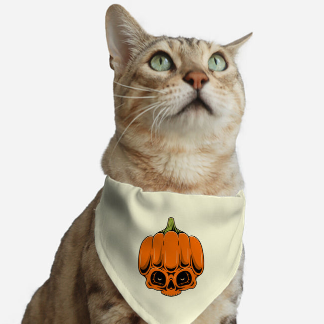 The Pumpkin Skull-Cat-Adjustable-Pet Collar-Alundrart