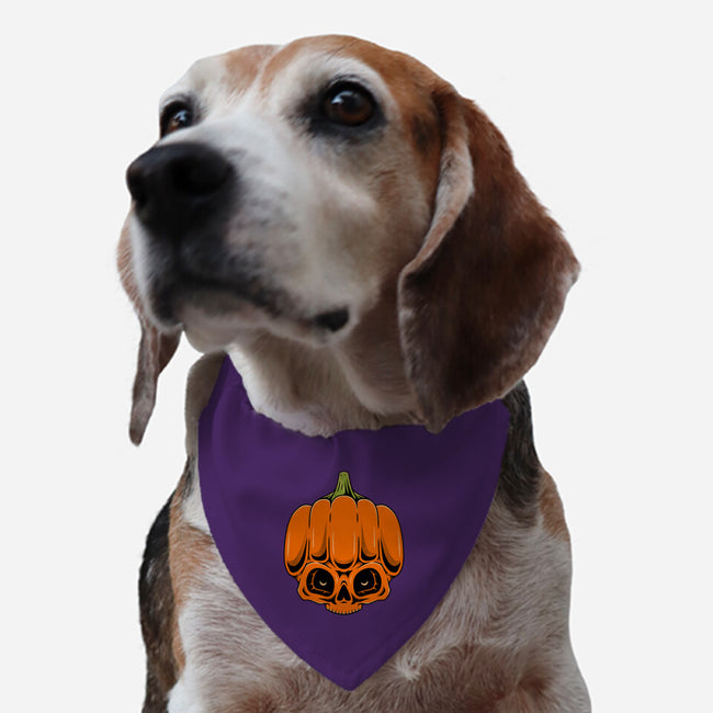 The Pumpkin Skull-Dog-Adjustable-Pet Collar-Alundrart