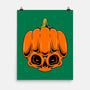 The Pumpkin Skull-None-Matte-Poster-Alundrart