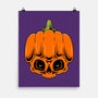 The Pumpkin Skull-None-Matte-Poster-Alundrart