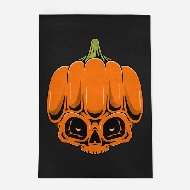 The Pumpkin Skull-None-Indoor-Rug-Alundrart