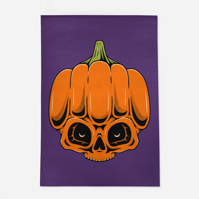 The Pumpkin Skull-None-Indoor-Rug-Alundrart