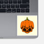 The Pumpkin Skull-None-Glossy-Sticker-Alundrart