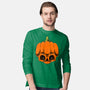 The Pumpkin Skull-Mens-Long Sleeved-Tee-Alundrart