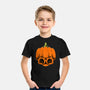 The Pumpkin Skull-Youth-Basic-Tee-Alundrart