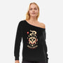 Devil's Coffee-Womens-Off Shoulder-Sweatshirt-Alundrart