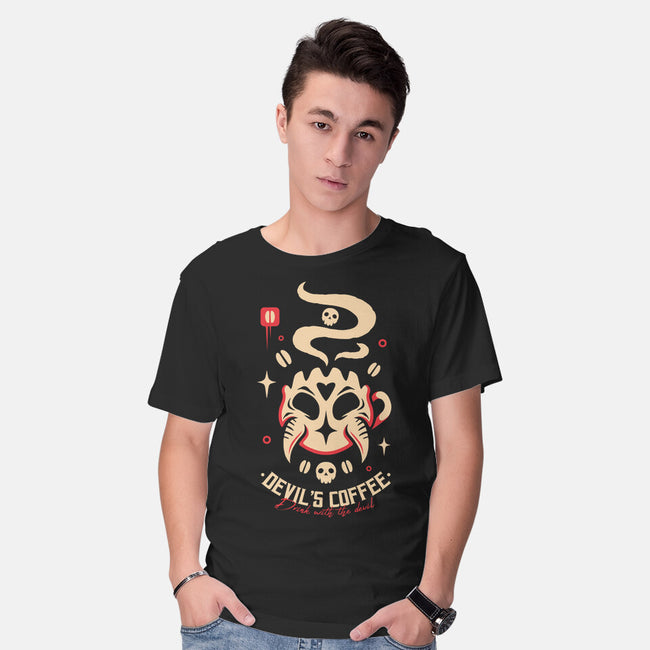 Devil's Coffee-Mens-Basic-Tee-Alundrart