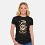 Devil's Coffee-Womens-Fitted-Tee-Alundrart