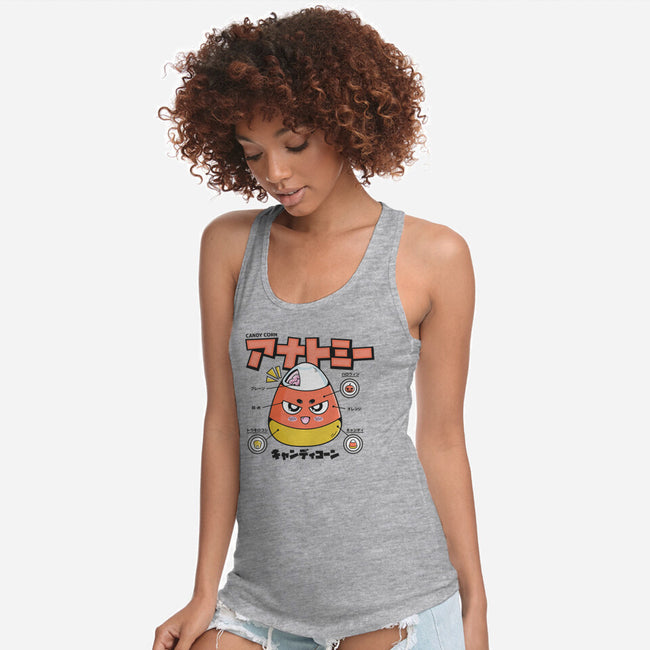 Anatomy Of A Candy Corn-Womens-Racerback-Tank-Bear Noise