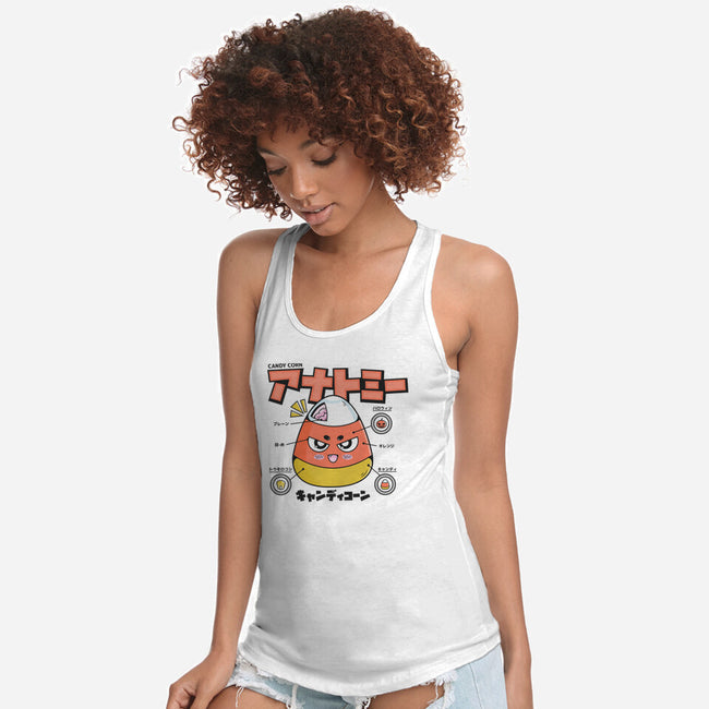 Anatomy Of A Candy Corn-Womens-Racerback-Tank-Bear Noise