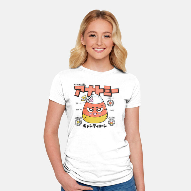 Anatomy Of A Candy Corn-Womens-Fitted-Tee-Bear Noise