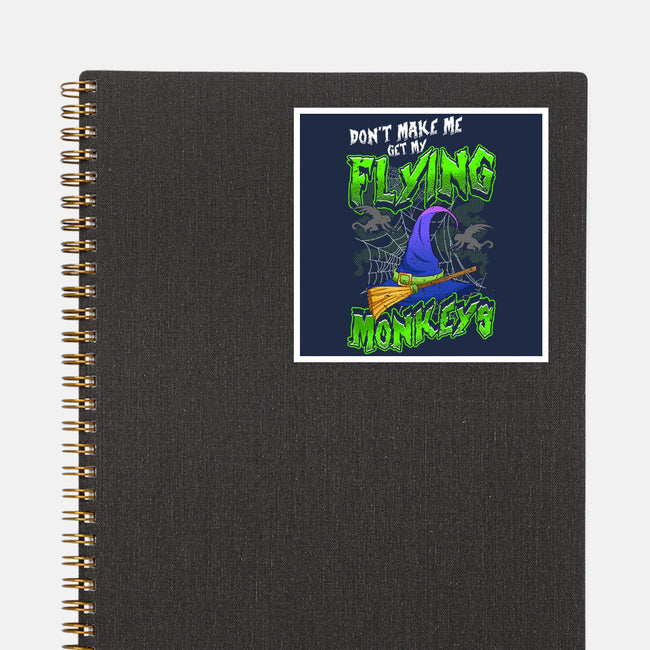 My Flying Monkeys-None-Glossy-Sticker-neverbluetshirts