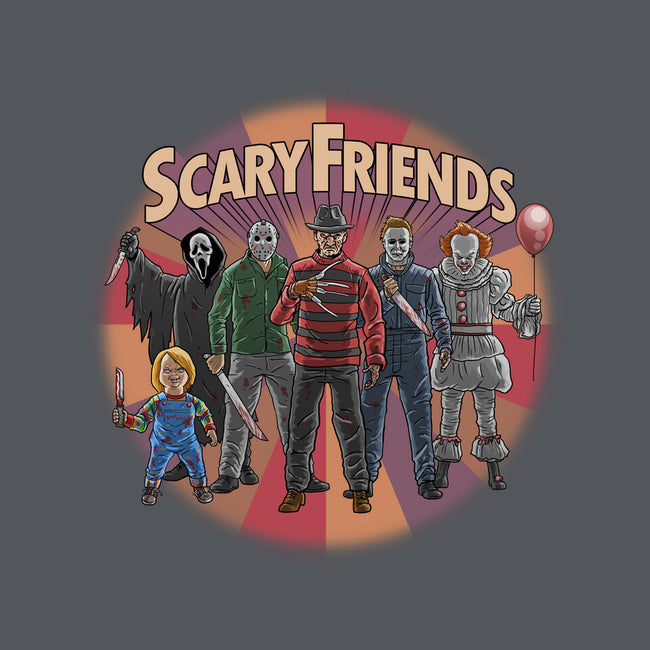 Scary Friends-None-Fleece-Blanket-tonynichols