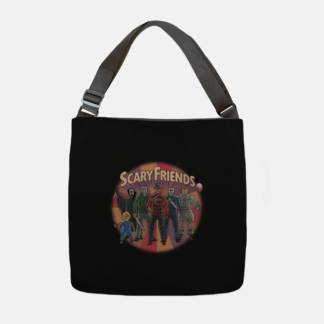 Scary Friends-None-Adjustable Tote-Bag-tonynichols