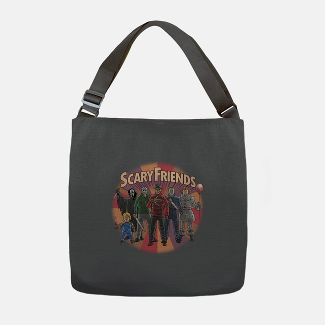 Scary Friends-None-Adjustable Tote-Bag-tonynichols