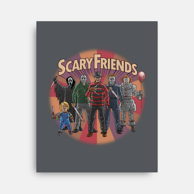 Scary Friends-None-Stretched-Canvas-tonynichols