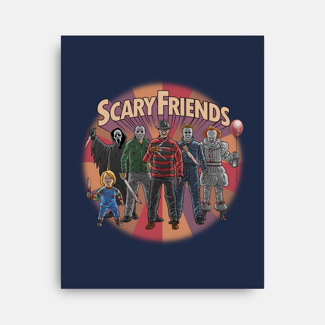 Scary Friends-None-Stretched-Canvas-tonynichols