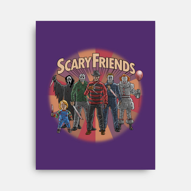 Scary Friends-None-Stretched-Canvas-tonynichols