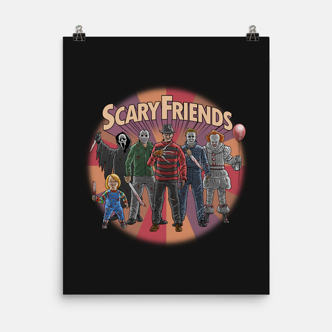 Scary Friends-None-Matte-Poster-tonynichols