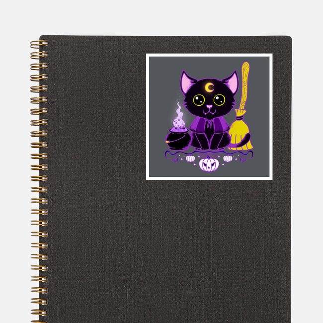 Purr Evil Evil Cat-None-Glossy-Sticker-Nelelelen