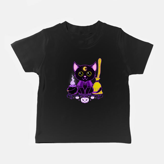 Purr Evil Evil Cat-Baby-Basic-Tee-Nelelelen