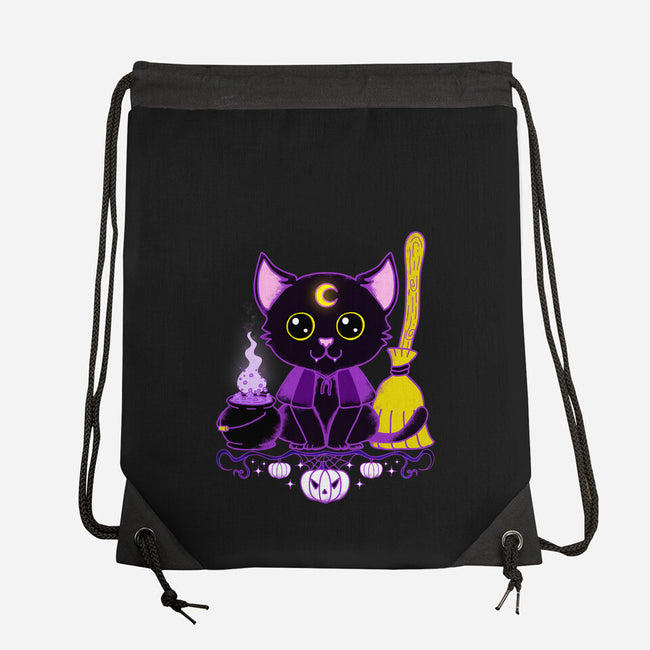 Purr Evil Evil Cat-None-Drawstring-Bag-Nelelelen