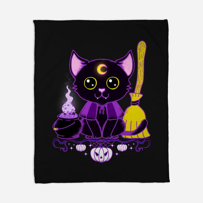 Purr Evil Evil Cat-None-Fleece-Blanket-Nelelelen