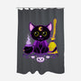 Purr Evil Evil Cat-None-Polyester-Shower Curtain-Nelelelen