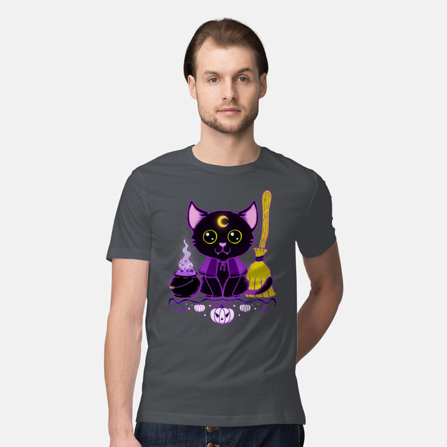 Purr Evil Evil Cat-Mens-Premium-Tee-Nelelelen