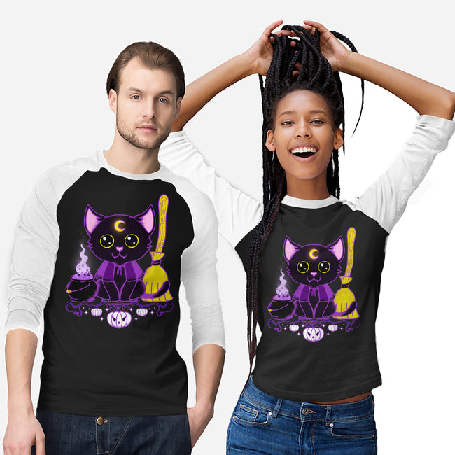 Purr Evil Evil Cat-Unisex-Baseball-Tee-Nelelelen