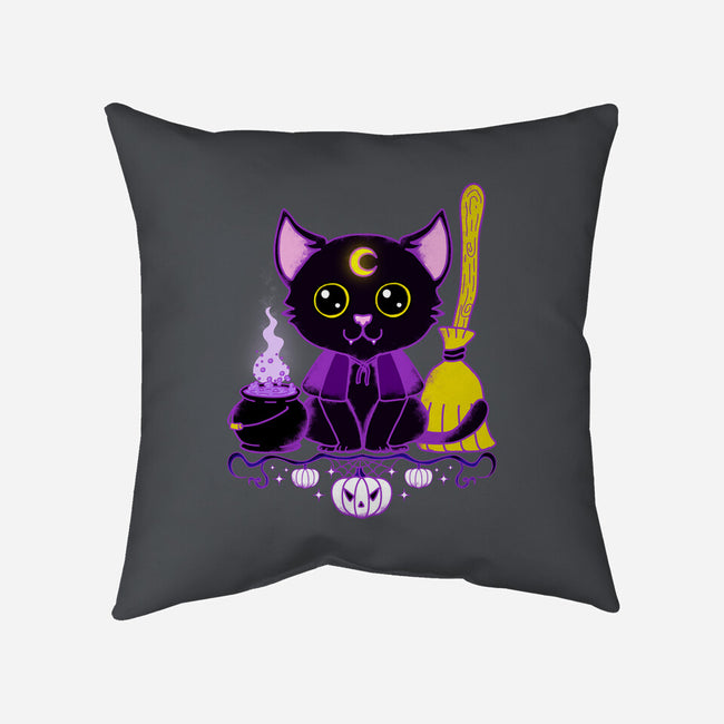 Purr Evil Evil Cat-None-Removable Cover w Insert-Throw Pillow-Nelelelen