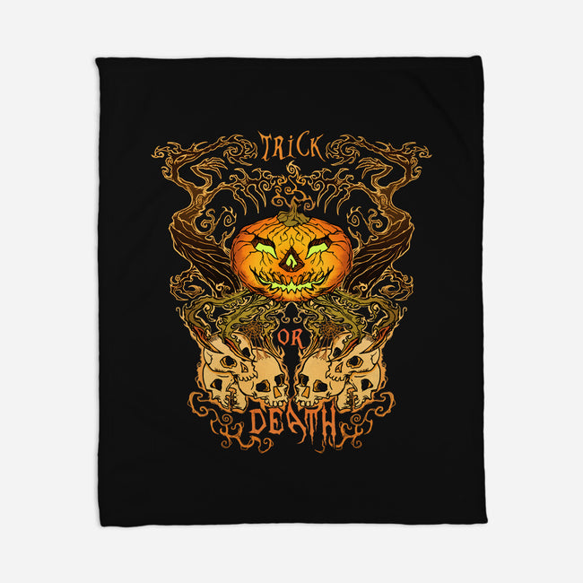 Trick Or Death-None-Fleece-Blanket-Damyanoman