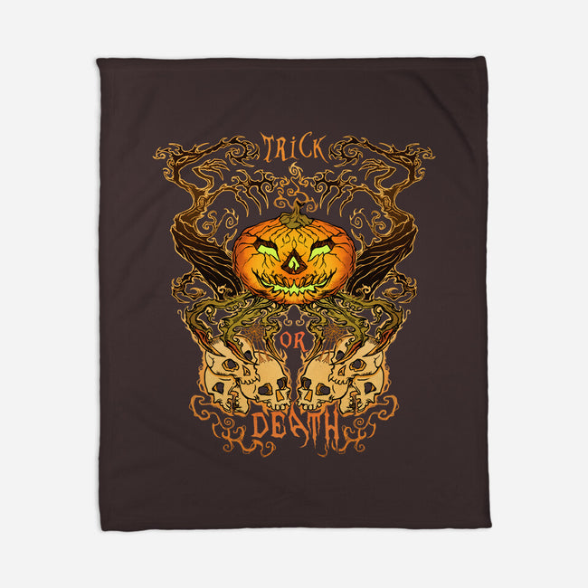 Trick Or Death-None-Fleece-Blanket-Damyanoman