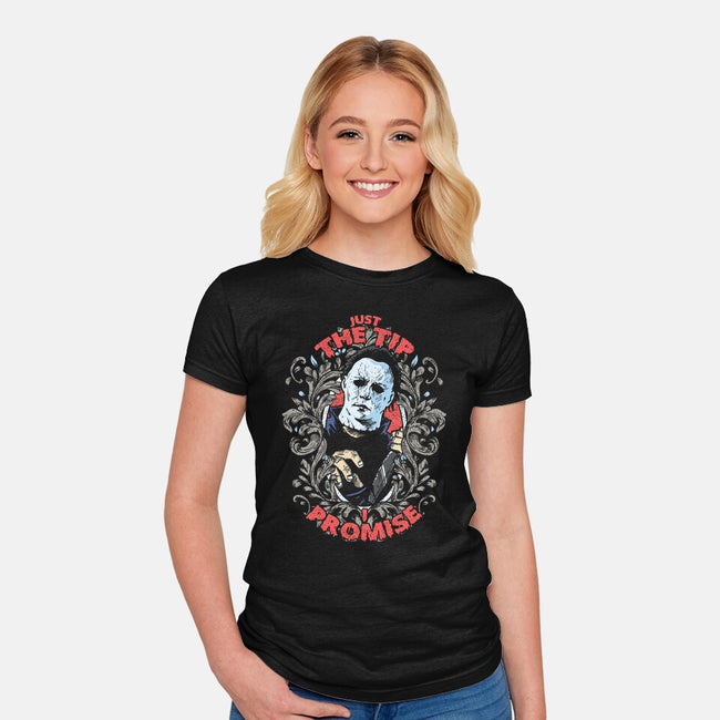 Just The Tip-Womens-Fitted-Tee-turborat14